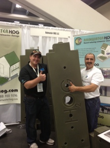 HOG distributor Jamie Rogers of Rogers Remodel (on left) gives a thumbs up.